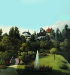 Muskau, Pleasureground am Bad, aus: Hermann Fuerst von Pueckler-Muskau, Andeutungen ueber Landschaftsgaertnerei, 1834, Stiftung 'Fuerst-Pueckler-Park Bad Muskau' (c) Kunst- und Ausstellungshalle der Bundesrepublik Deutschland