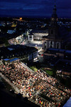 Tribüne Nordseite Abenddämmerung (Niebelungenfestspiele Worms)
