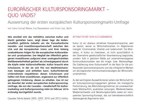 Causales Studie 2014 - Deckblatt
